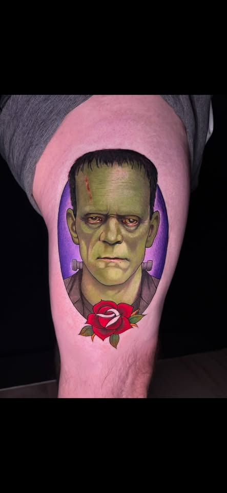 Color tattoo by Oscar Arce